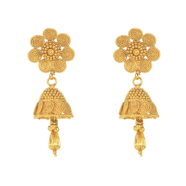 Antique Jhumki with gold plating 10901