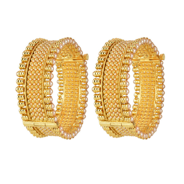 Antique Openable Bangles with gold plating 10918