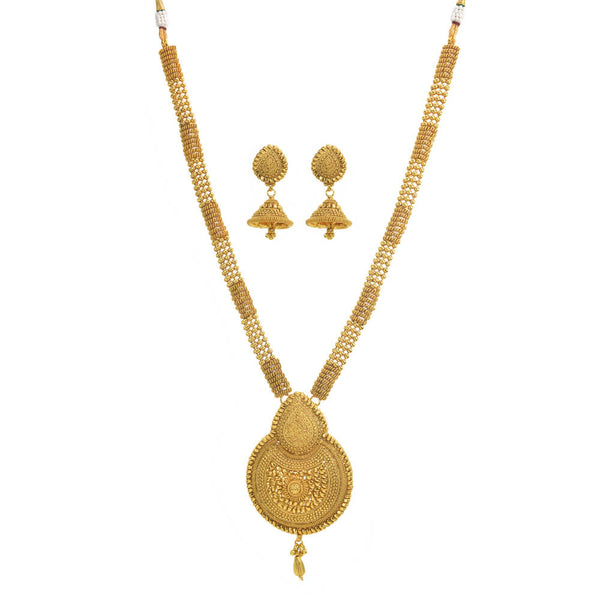 Antique Long Necklace with gold plating 10922