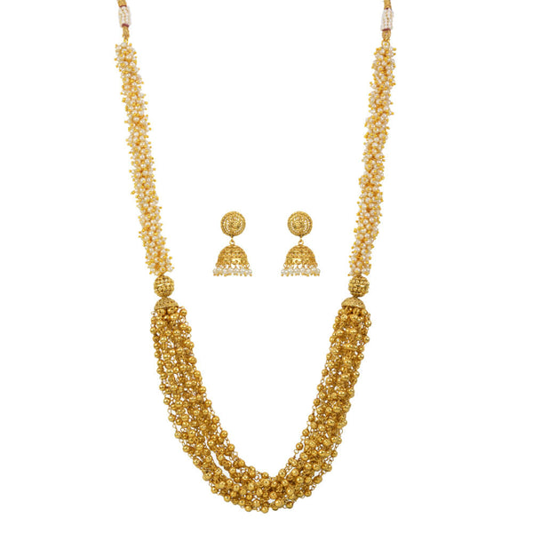 Antique Mala Necklace with gold plating 10933