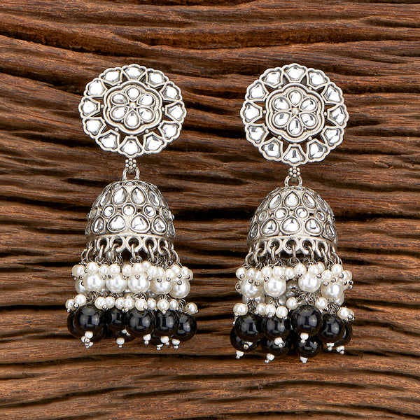Indo Western Beads Earring With Oxidised Plating 110403