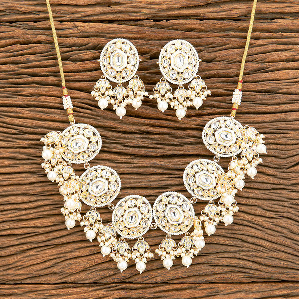 Indo Western Meenakari Necklace With Gold Plating 110482