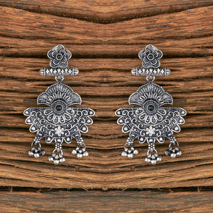 Classic Earring With Oxidised Plating 804256