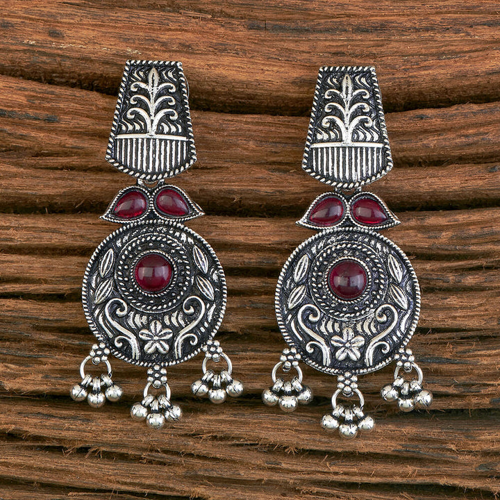 Classic Earring With Oxidised Plating 804266