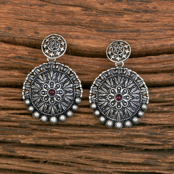 Classic Earring With Oxidised Plating 804268