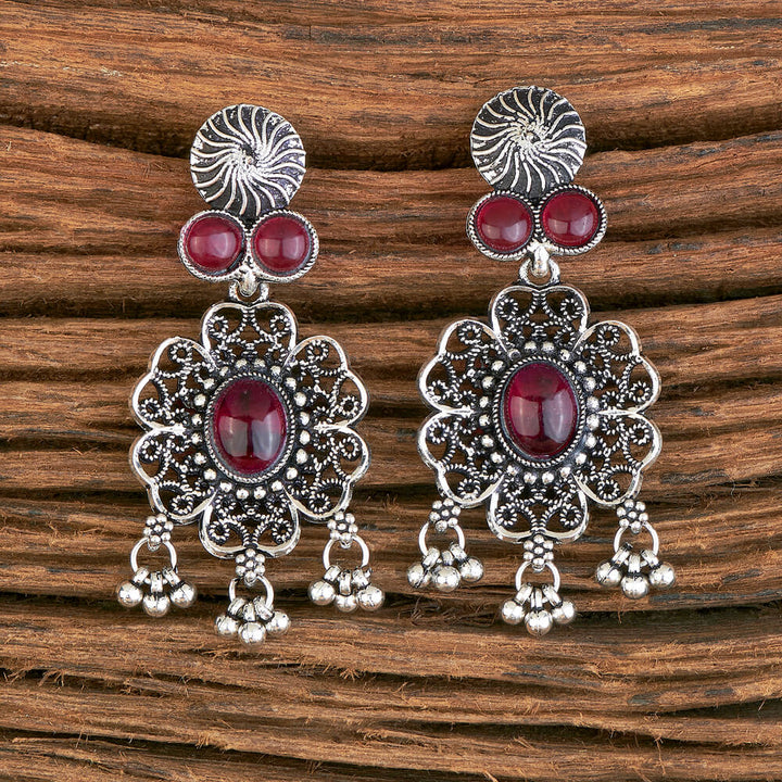 Classic Earring With Oxidised Plating 804278