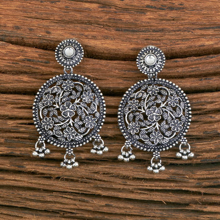 Classic Earring With Oxidised Plating 804280