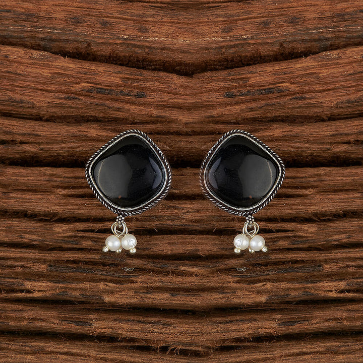 Classic Earring With Oxidised Plating 804339