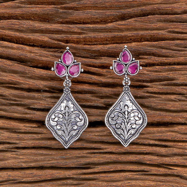 Classic Earring With Oxidised Plating 804987