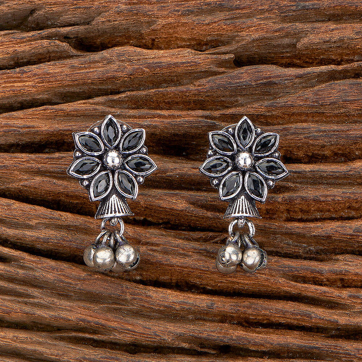 Classic Earring With Oxidised Plating 804993