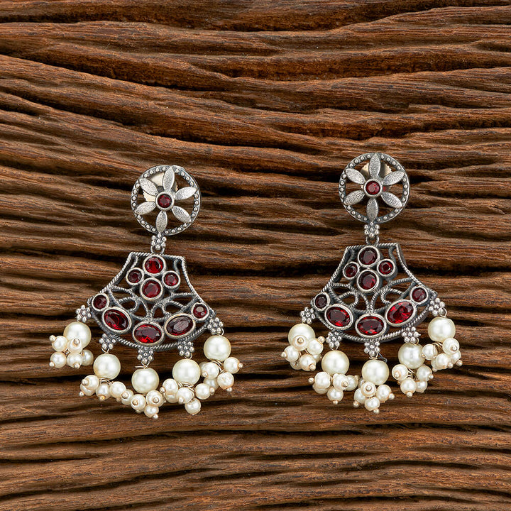 Classic Earring With Oxidised Plating 805303