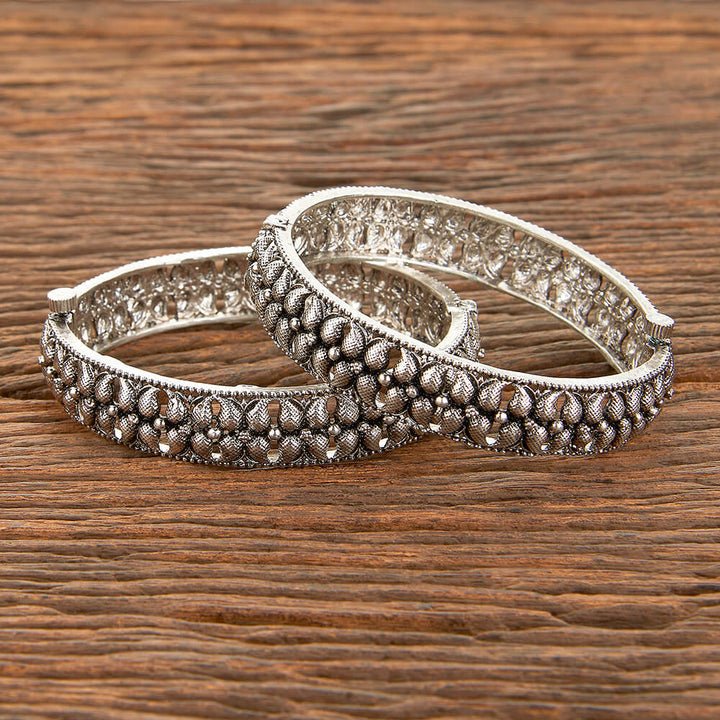 Classic Bangles With Oxidised Plating 805563