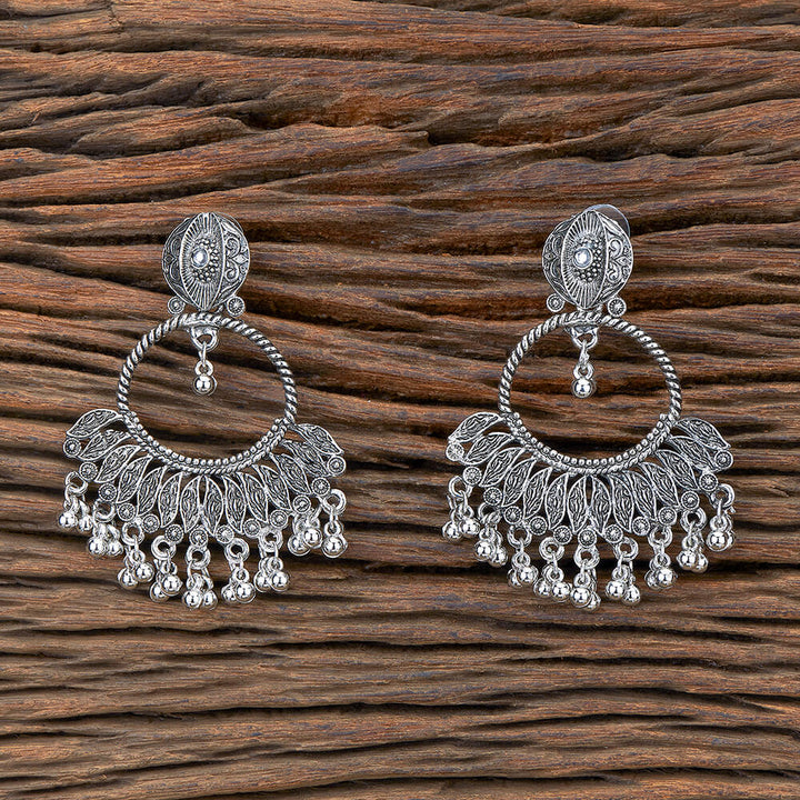 Classic Earring With Oxidised Plating 805636
