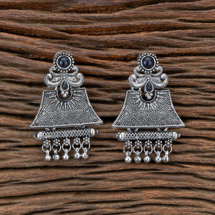 Classic Earring With Oxidised Plating 805643