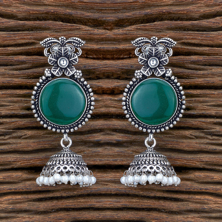 Classic Earring With Oxidised Plating 805645