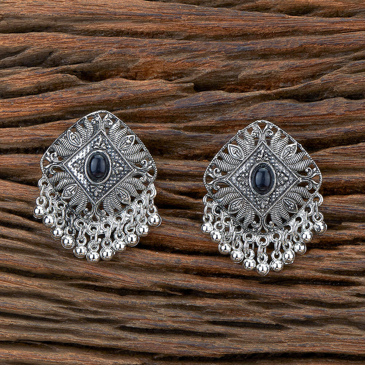 Classic Earring With Oxidised Plating 805684