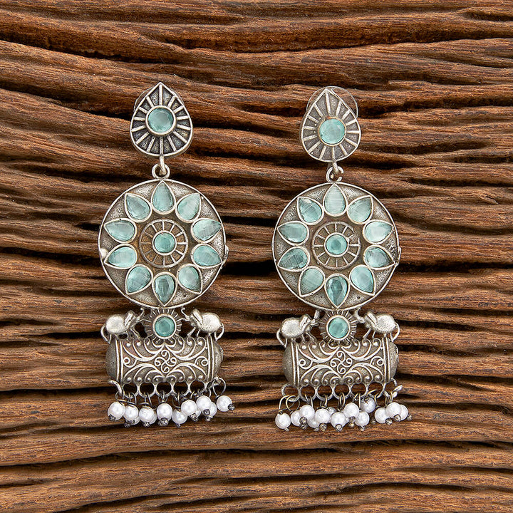 Classic Earring With Oxidised Plating 805826
