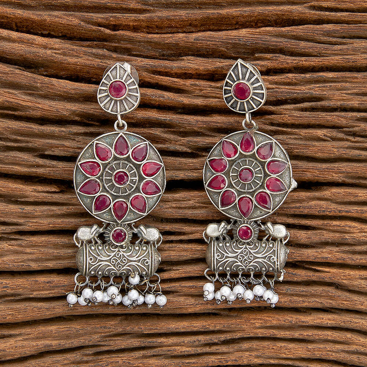 Classic Earring With Oxidised Plating 805826