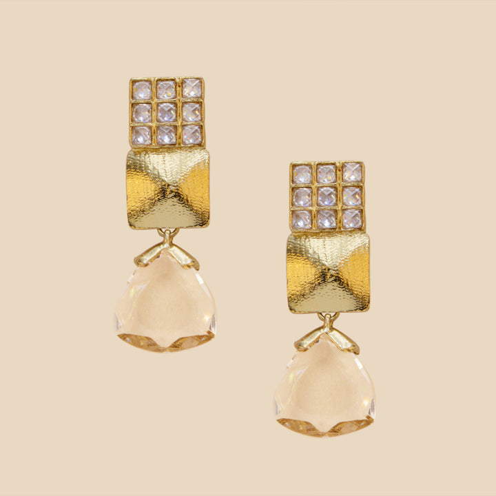 Indo Western Classic Earring with Mehndi plating 8063
