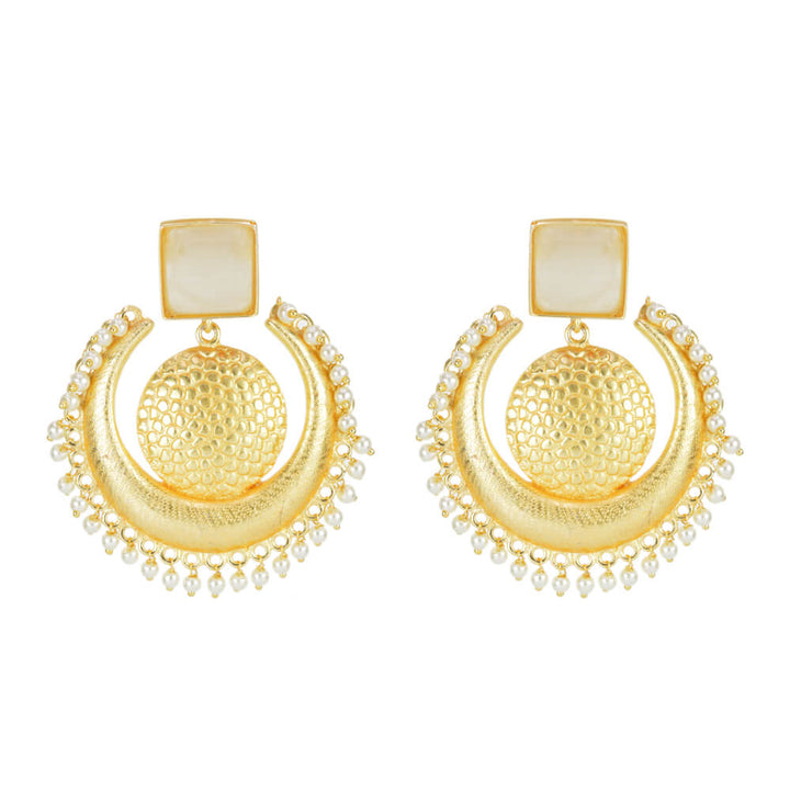 Indo Western Chand Earring with gold plating 8106