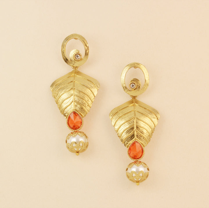 Indo Western Classic Earring with mehndi plating 8129