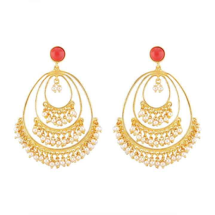 Indo Western Classic Earring with gold plating 8185