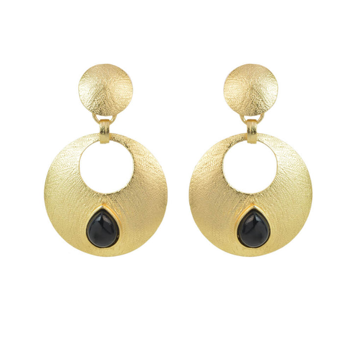 Indo Western Chand Earring with gold plating 8189