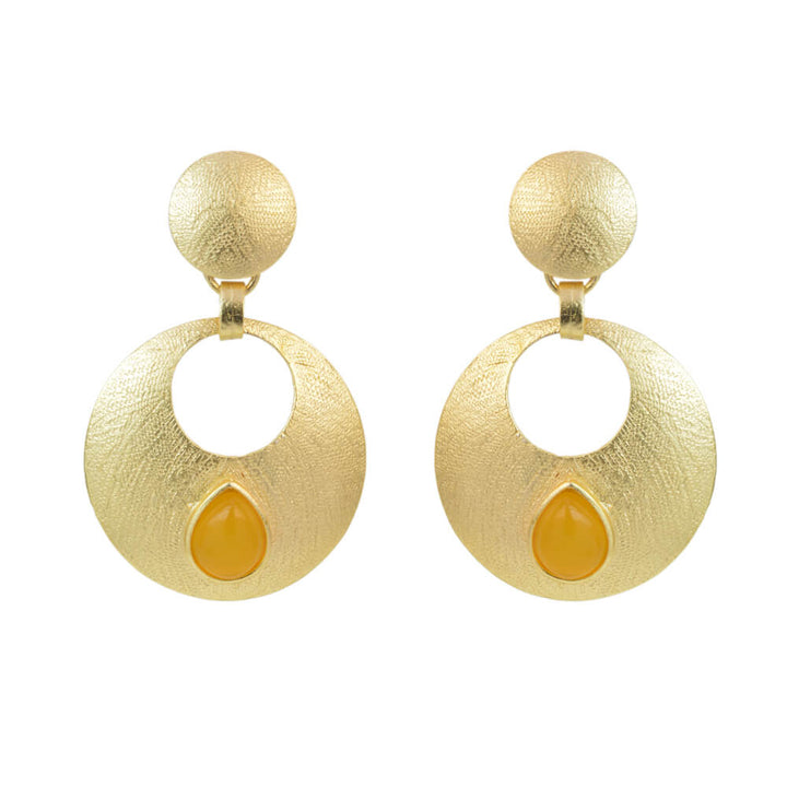 Indo Western Chand Earring with gold plating 8189