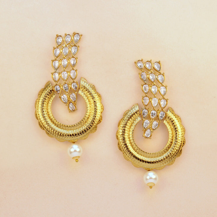 Indo Western Classic Earring with mehndi plating 8211