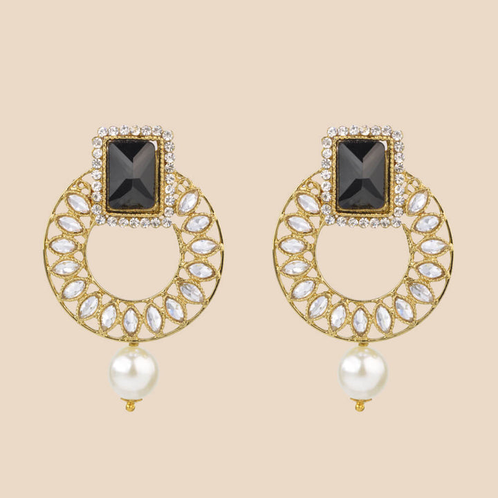Indo Western Classic Earring with mehndi plating 8233