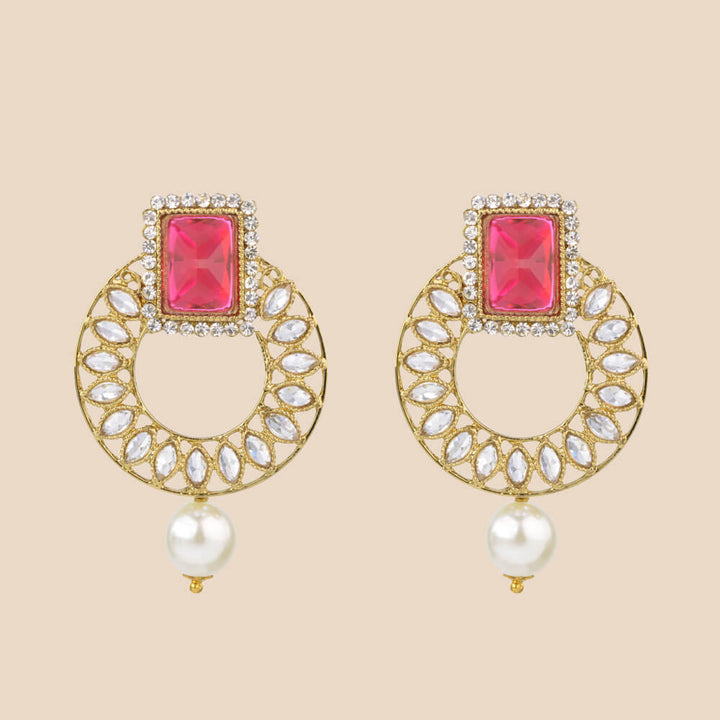Indo Western Classic Earring with mehndi plating 8233