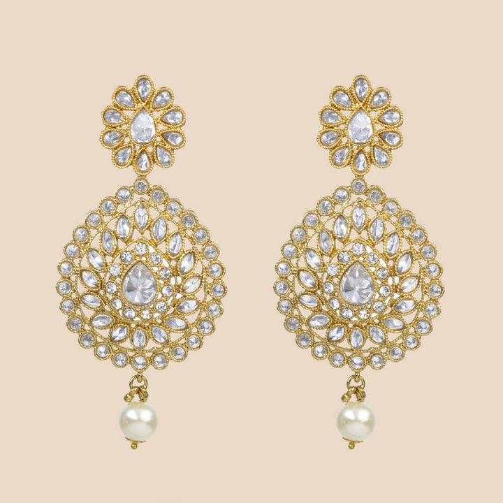 Indo Western Classic Earring with mehndi plating 8302