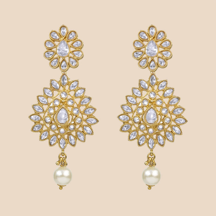 Indo Western Classic Earring with mehndi plating 8303