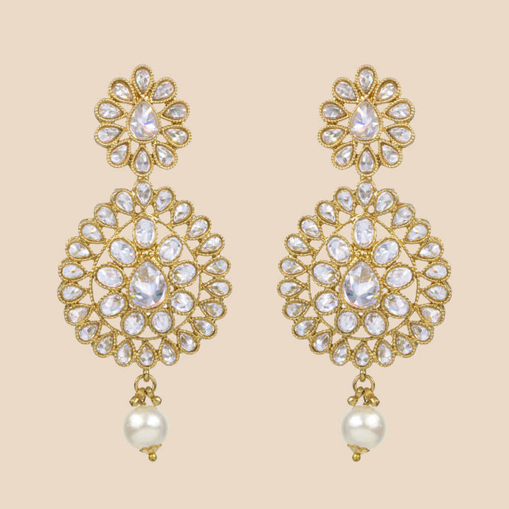 Indo Western Classic Earring with mehndi plating 8308