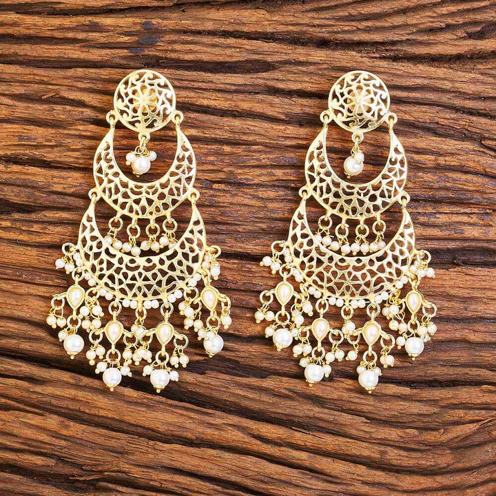 Indo Western Long Earring with gold plating 8319