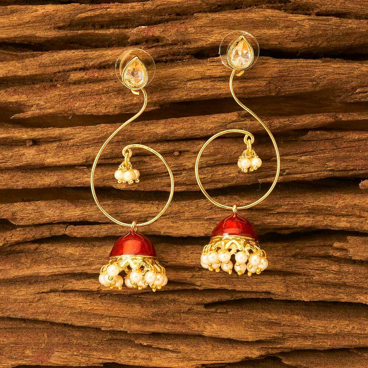 Indo Western Jhumkis with gold plating 8404