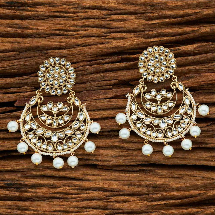 Indo Western Chand Earring with gold plating 8475