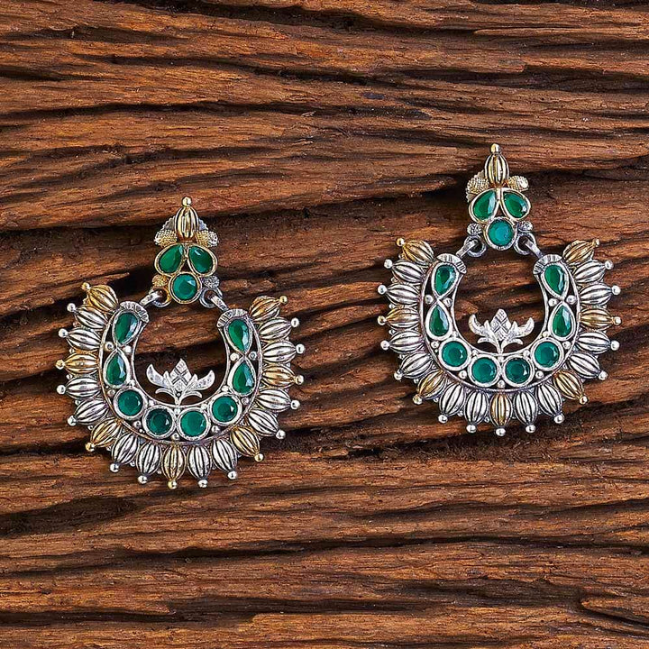 Indo Western Chand Earring with 2 tone plating 8556