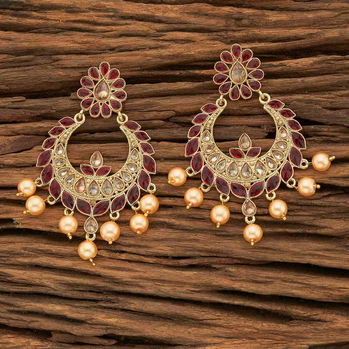 Indo Western Chand Earring with gold plating 8581
