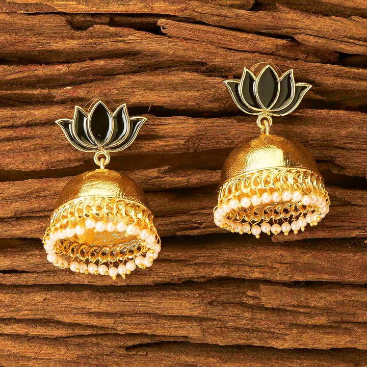 Indo Western Jhumki with gold plating 8643