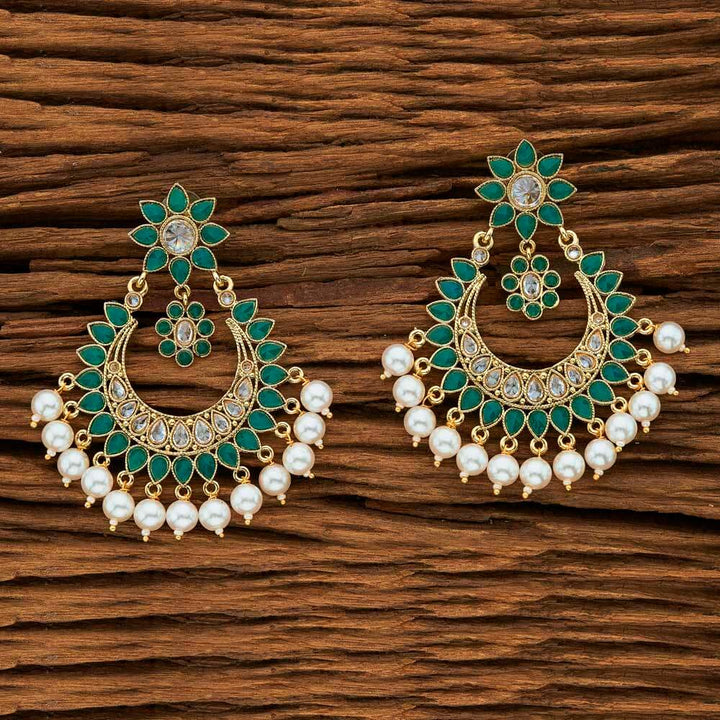 Indo Western Chand Earring with gold plating 8655
