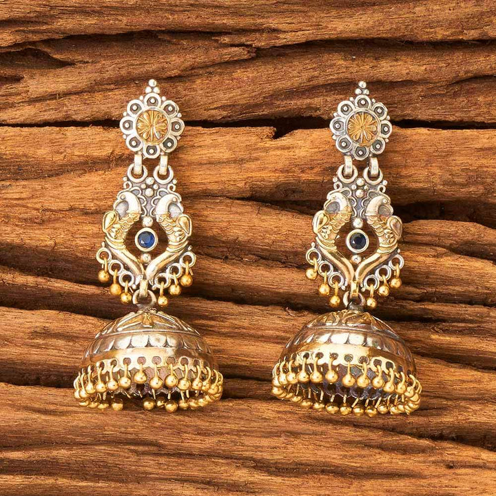 Indo Western Peacock Earring with 2 tone plating 8690