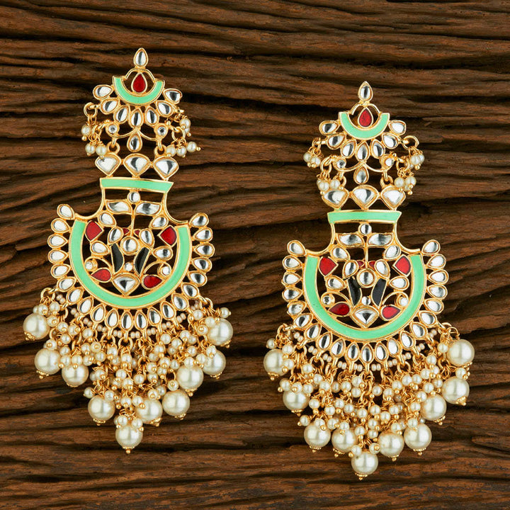 Indo Western Fusion Earring with gold plating 8721