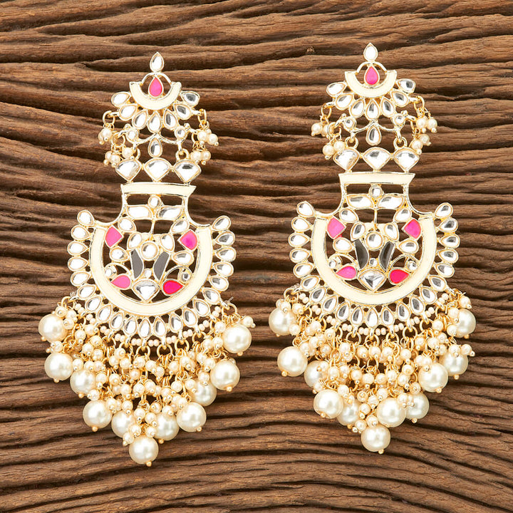 Indo Western Fusion Earring with gold plating 8721