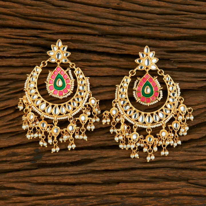 Indo Western Chand Earring with gold plating 8724