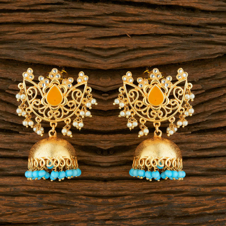 Indo Western Jhumki with gold plating 8730