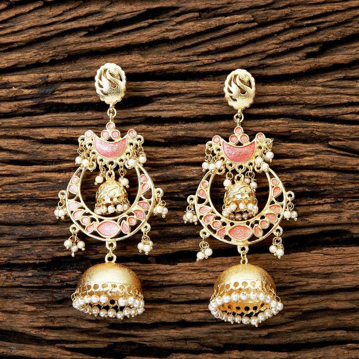 Indo Western Long Earring with gold plating 8758