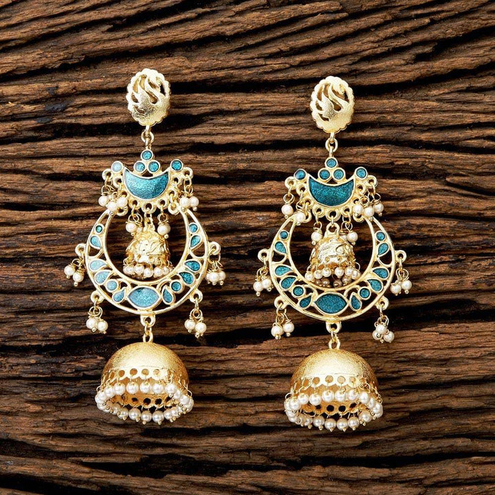 Indo Western Long Earring with gold plating 8758