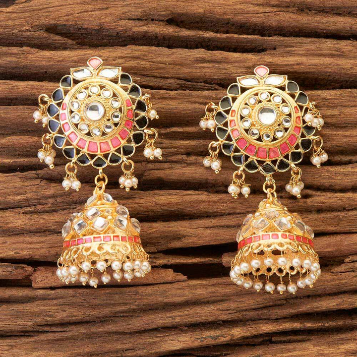 Indo Western Jhumki with gold plating 8766