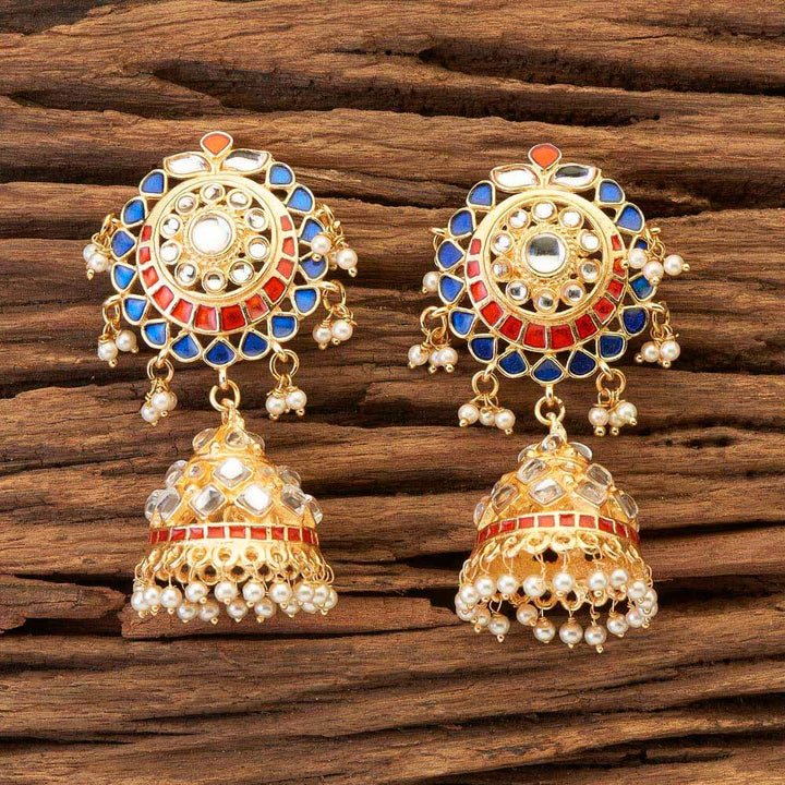 Indo Western Jhumki with gold plating 8766